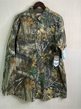 NWT Magellan Outdoors Realtree Edge Camo Men's Button-Front Hunting Shirt XL
